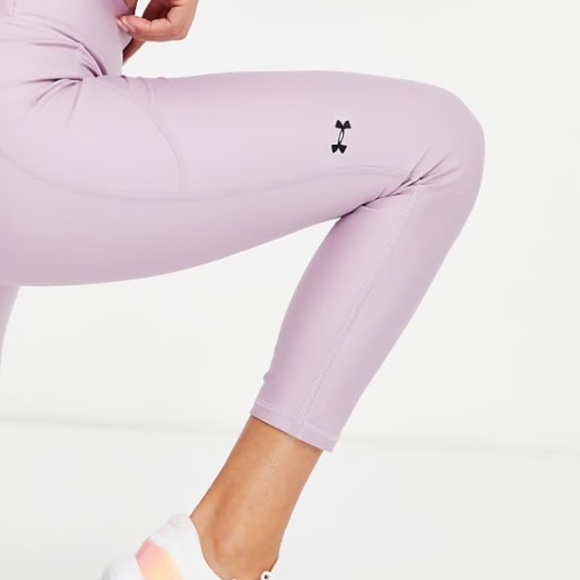 Under Armour lilac high rise, compression, ankle legging. Sz L - Picture 2 of 16